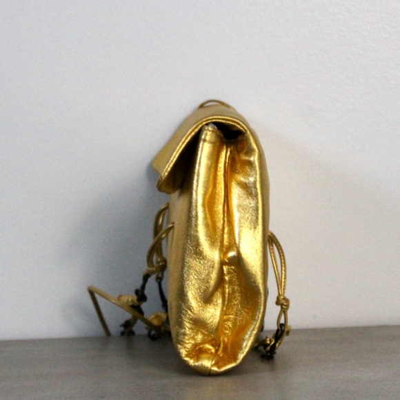 VINTAGE Late 1990s - 2000s Prada Lambskin Fold-over Chain Bag - Picture 5 of 10